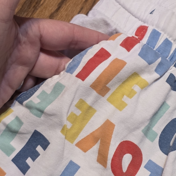 Old Navy Printed Jersey Pajama Shorts White Multicolor Size M - Picture 10 of 14